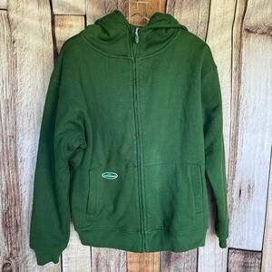 Arborwear Sweatshirt Hoodie Zip Up Green Small Heavy Duty Tree Work Arborist